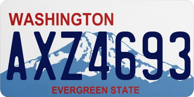 WA license plate AXZ4693
