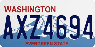 WA license plate AXZ4694