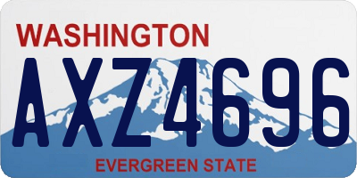 WA license plate AXZ4696