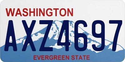 WA license plate AXZ4697