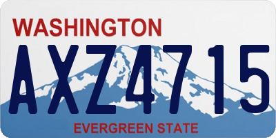 WA license plate AXZ4715