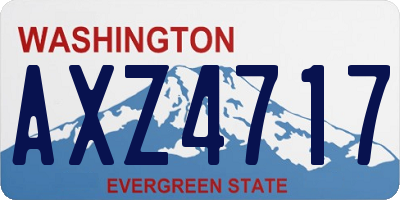 WA license plate AXZ4717