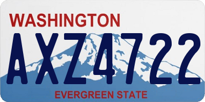 WA license plate AXZ4722