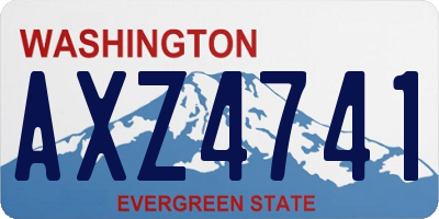 WA license plate AXZ4741