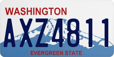 WA license plate AXZ4811