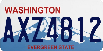 WA license plate AXZ4812