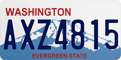 WA license plate AXZ4815