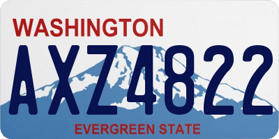 WA license plate AXZ4822