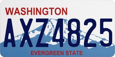 WA license plate AXZ4825