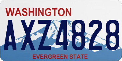 WA license plate AXZ4828