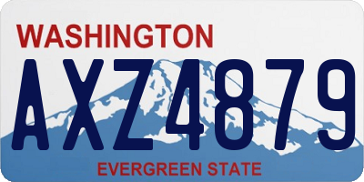 WA license plate AXZ4879