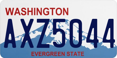 WA license plate AXZ5044
