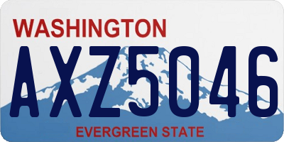 WA license plate AXZ5046