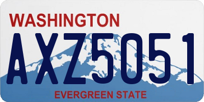 WA license plate AXZ5051