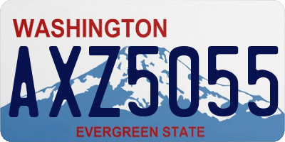 WA license plate AXZ5055