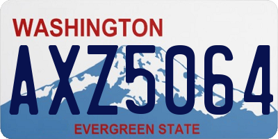 WA license plate AXZ5064