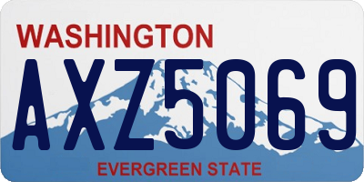 WA license plate AXZ5069