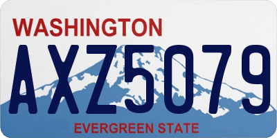 WA license plate AXZ5079