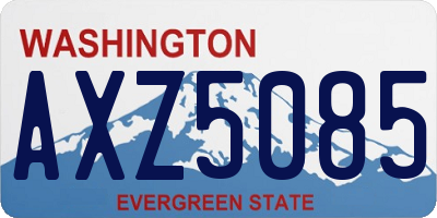 WA license plate AXZ5085
