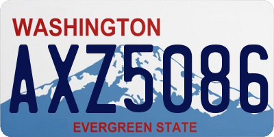 WA license plate AXZ5086