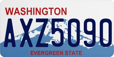 WA license plate AXZ5090