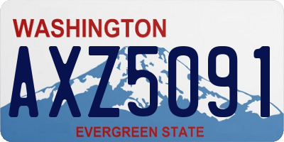 WA license plate AXZ5091