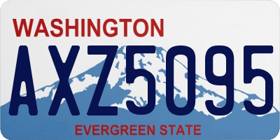 WA license plate AXZ5095