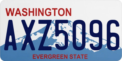 WA license plate AXZ5096