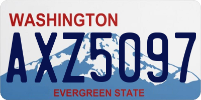 WA license plate AXZ5097