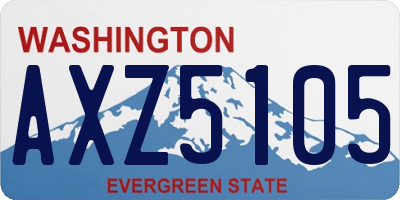 WA license plate AXZ5105
