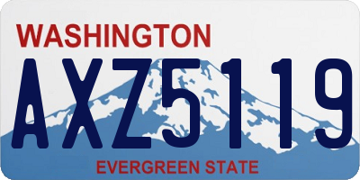 WA license plate AXZ5119