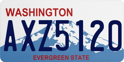 WA license plate AXZ5120