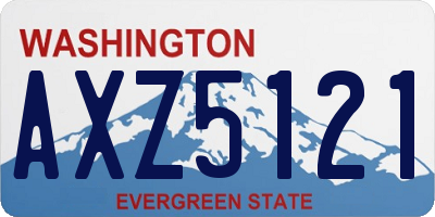 WA license plate AXZ5121