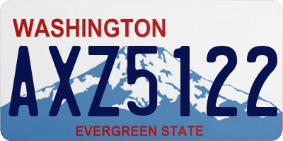 WA license plate AXZ5122