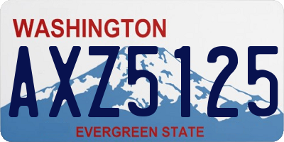WA license plate AXZ5125