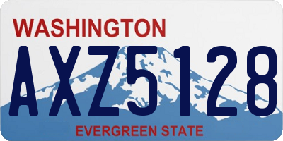 WA license plate AXZ5128