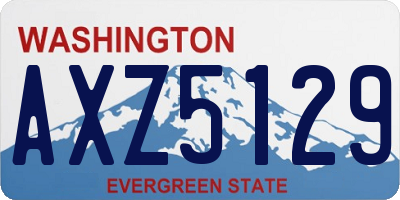 WA license plate AXZ5129