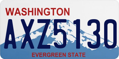 WA license plate AXZ5130