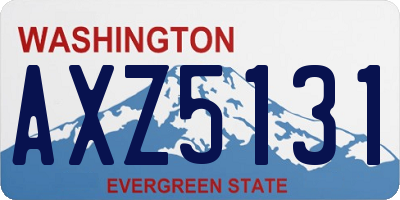 WA license plate AXZ5131