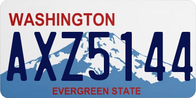 WA license plate AXZ5144