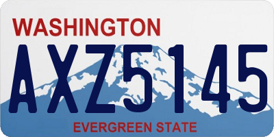 WA license plate AXZ5145