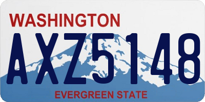 WA license plate AXZ5148