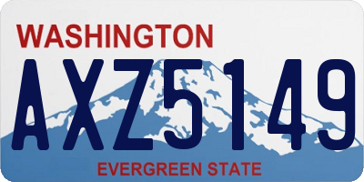 WA license plate AXZ5149