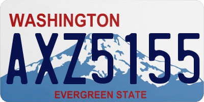 WA license plate AXZ5155