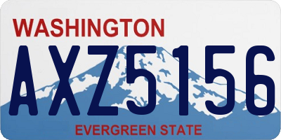 WA license plate AXZ5156