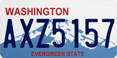 WA license plate AXZ5157