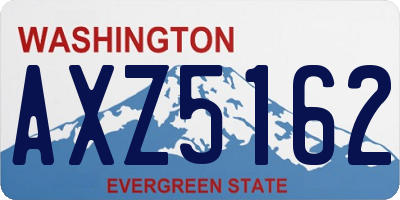 WA license plate AXZ5162
