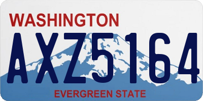 WA license plate AXZ5164