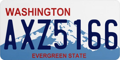 WA license plate AXZ5166