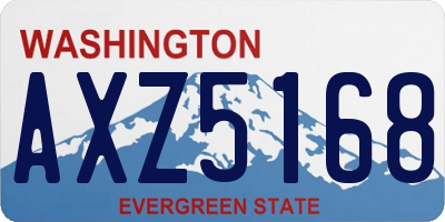 WA license plate AXZ5168